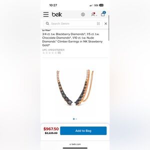 Le Vian climber earrings